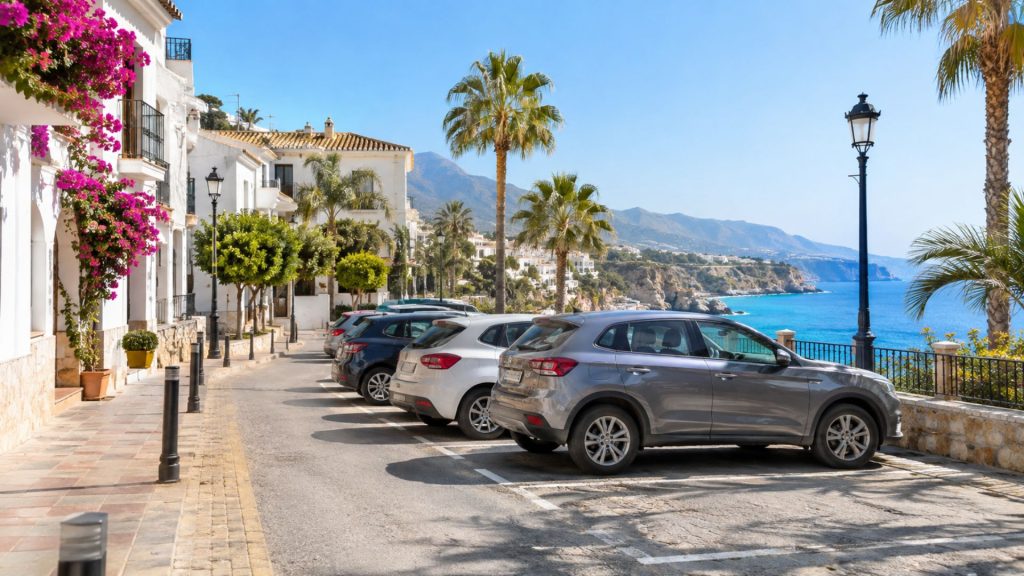 dónde aparcar en Nerja
